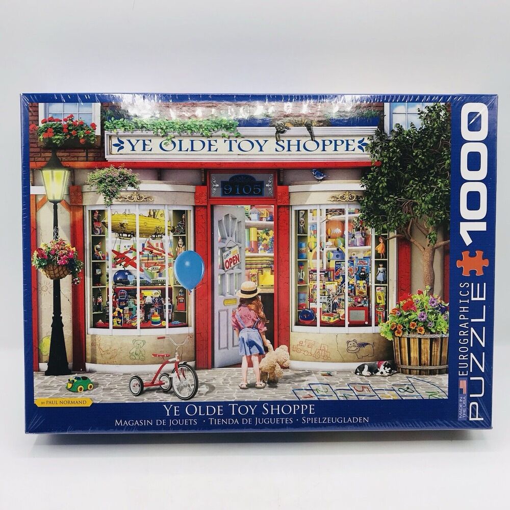 Eurographics 1000 Pc Jigsaw Puzzle, "Ye Olde Toy Shoppe" Brand New-Sealed Box!